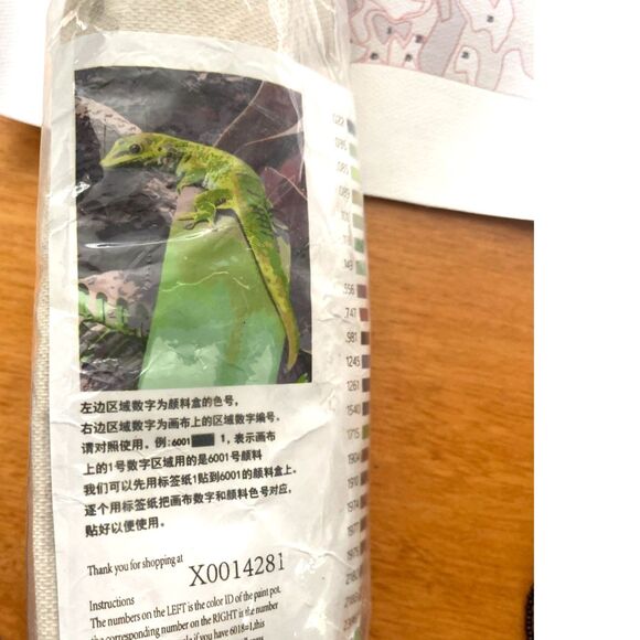Paint by Numbers Kit for Adults Green Anole Lizard Paint by Number 18x21 X001428 - Picture 4 of 6